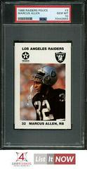 Marcus Allen #3 Football Cards 1988 Raiders Police Prices