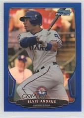 Elvis Andrus [Blue Refractor] #5 Baseball Cards 2013 Bowman Chrome Prices