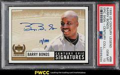 Barry Bonds #BB Baseball Cards 1999 Upper Deck Century Legends Epic Signatures Prices