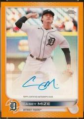 Casey Mize [Orange] #AC-CMI Baseball Cards 2022 Topps Chrome Update Autographs Prices