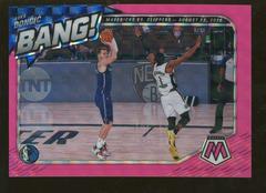 Luka Doncic [Pink Flourescent] Basketball Cards 2020 Panini Mosaic Bang Prices