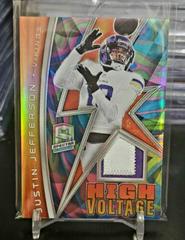 Justin Jefferson [Neon Marble] #HV-JJE Football Cards 2022 Panini Spectra High Voltage Prices