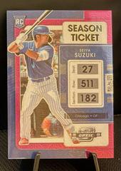 Seiya Suzuki [Purple Mojo] #2 Baseball Cards 2022 Panini Chronicles Contenders Optic Prices