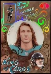 Trevor Lawrence [Black] #KC-11 Football Cards 2021 Panini Illusions King of Cards Prices