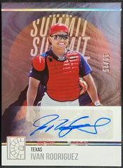 Ivan Rodriguez [Gold] Baseball Cards 2022 Panini Capstone Summit Signatures Prices