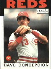 Dave Concepcion #195 Baseball Cards 1986 O Pee Chee Prices