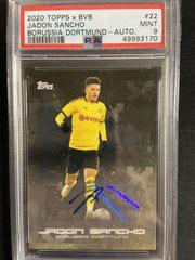 Jadon Sancho [Autograph] #22 Soccer Cards 2020 Topps X Bvb Borussia Dortmund Prices