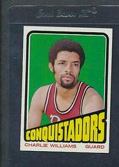 Charlie Williams #231 Basketball Cards 1972 Topps Prices