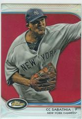 CC Sabathia [Red Refractor] Baseball Cards 2012 Finest Prices