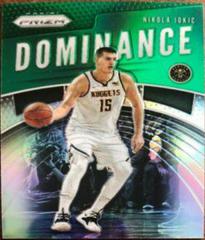 Nikola Jokic [Green Prizm] #21 Basketball Cards 2019 Panini Prizm Dominance Prices
