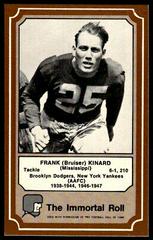 Frank Kinard Football Cards 1975 Fleer Hall of Fame Prices