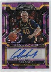 Collin Welp [Purple Ice] #CP-CWE Basketball Cards 2022 Panini Prizm Draft Picks College Penmanship Autographs Prices