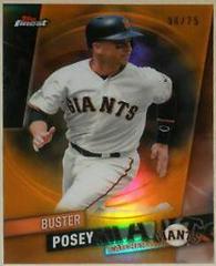 Buster Posey [Orange Refractor] #11 Baseball Cards 2019 Topps Finest Prices