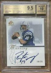 Peyton Manning [Autograph Gold] #91 Football Cards 2002 SP Authentic Prices