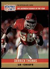 Derrick Thomas #6 Football Cards 1990 Pro Set FACT Cincinnati Prices
