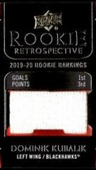 Dominik Kubalik #RR-1 Hockey Cards 2020 Upper Deck Rookie Retrospective Prices
