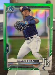 Wander Franco [Green Refractor] #BCP-240 Baseball Cards 2021 Bowman Chrome Prospects Prices