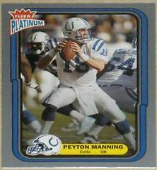 Peyton Manning [Finish] Football Cards 2004 Fleer Platinum Prices