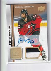 Porter Martone [Autograph Patch] #29 Hockey Cards 2023 Upper Deck Team Canada Juniors Prices