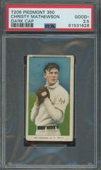 Christy Mathewson [Dark Cap] #NNO Baseball Cards 1909 T206 Piedmont 350 Prices