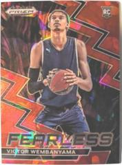 Victor Wembanyama [Red Shimmer] #1 Basketball Cards 2023 Panini Prizm Draft Picks Fearless Prices