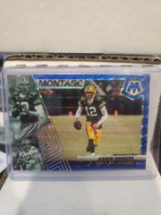 Aaron Rodgers [Blue] #M-8 Football Cards 2022 Panini Mosaic Montage Prices