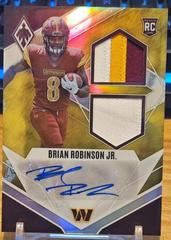 Brian Robinson Jr. [Prime Yellow] #RAD-BR Football Cards 2022 Panini Phoenix RPS Rookie Auto Dual Jersey Prices