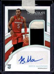 Bryce McGowens [Patch Autograph] #45 Basketball Cards 2022 Panini Immaculate Collection Collegiate Prices
