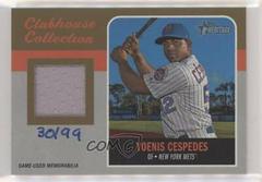Yoenis Cespedes [Gold] #YC Baseball Cards 2019 Topps Heritage Clubhouse Collection Relics Prices