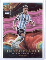 Lisandro Martinez [Pink] Soccer Cards 2022 Panini Select FIFA Unstoppable Prices