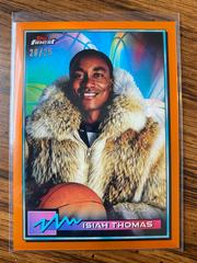 Isiah Thomas [Orange Refractor] Basketball Cards 2021 Topps Finest Prices