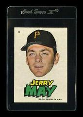 Jerry May #13 Baseball Cards 1967 Topps Pirates Stickers Prices