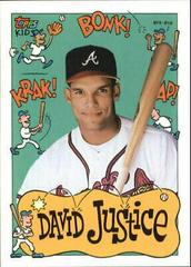 David Justice #31 Baseball Cards 1992 Topps Kids Prices