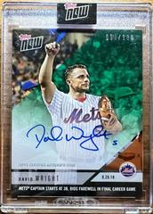 David Wright [Autograph Green] #810A Baseball Cards 2018 Topps Now Prices