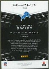 D'Andre Swift [Copper] Football Cards 2020 Panini Black Prices