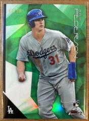 Joc Pederson [Green Refractor] #21 Baseball Cards 2015 Finest Prices