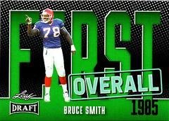 Bruce Smith [Green] #5 Football Cards 2023 Leaf Draft Prices