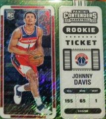 Johnny Davis [Autograph Premium Edition Green Shimmer Ticket] #130 Basketball Cards 2022 Panini Contenders Prices