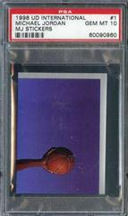 Michael Jordan #1 Basketball Cards 1998 Upper Deck International MJ Stickers Prices