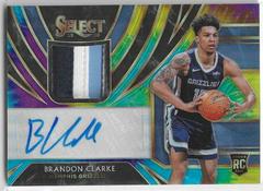 Brandon Clarke [Tie Dye] Basketball Cards 2019 Panini Select Rookie Jersey Autographs Prices