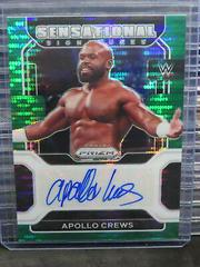 Apollo Crews [Green Pulsar Prizm] #SS-ACR Wrestling Cards 2022 Panini Prizm WWE Sensational Signatures Prices