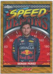 Sergio Perez [Gold Wave Refractor] #SD-SP Racing Cards 2023 Topps Chrome Formula 1 Speed Demons Prices