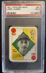 Larry Jansen Baseball Cards 1951 Topps Red Back Prices