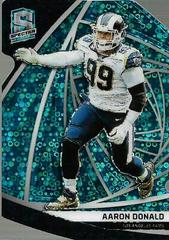 Aaron Donald [Neon Blue Die-Cut] #62 Football Cards 2019 Panini Spectra Prices