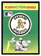 Oakland Athletics Baseball Cards 1990 Fleer Action Series Stickers Prices