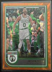 Jayson Tatum [Orange Explosion] Basketball Cards 2022 Panini Hoops Prices