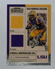 Odell Beckham Jr Football Cards 2017 Panini Contenders Draft Picks Old School Colors Prices