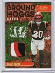 Chase Brown [Gold] #GH-2 Football Cards 2023 Panini Absolute Ground Hoggs Materials Prices
