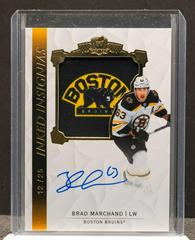 Brad Marchand Hockey Cards 2020 Upper Deck The Cup Inked Insignias Autograph Patch Prices