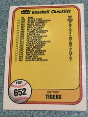 Checklist 459-506 [No 483] #652 Baseball Cards 1981 Fleer Prices